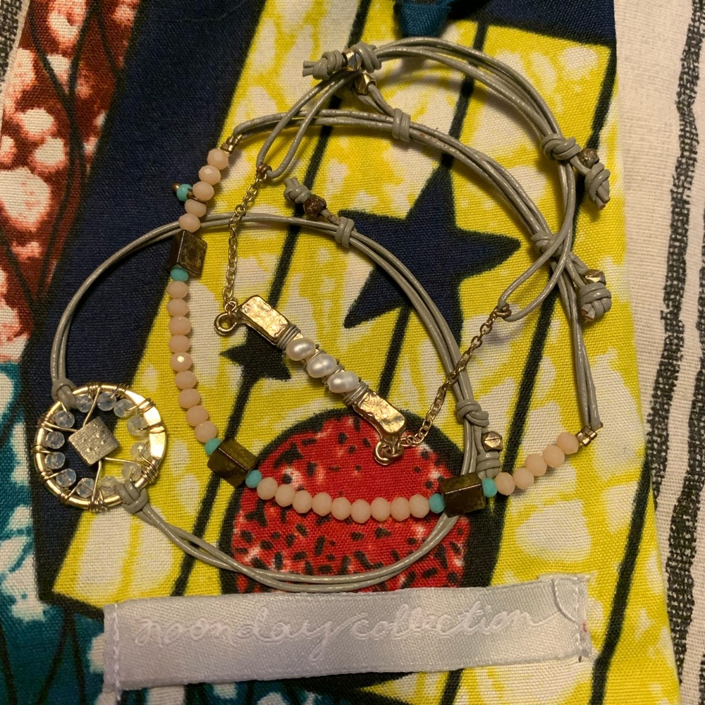 Noonday set of three bracelets